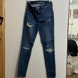 American eagle jeans, size 4, ripped jeans, “next level stretch”
